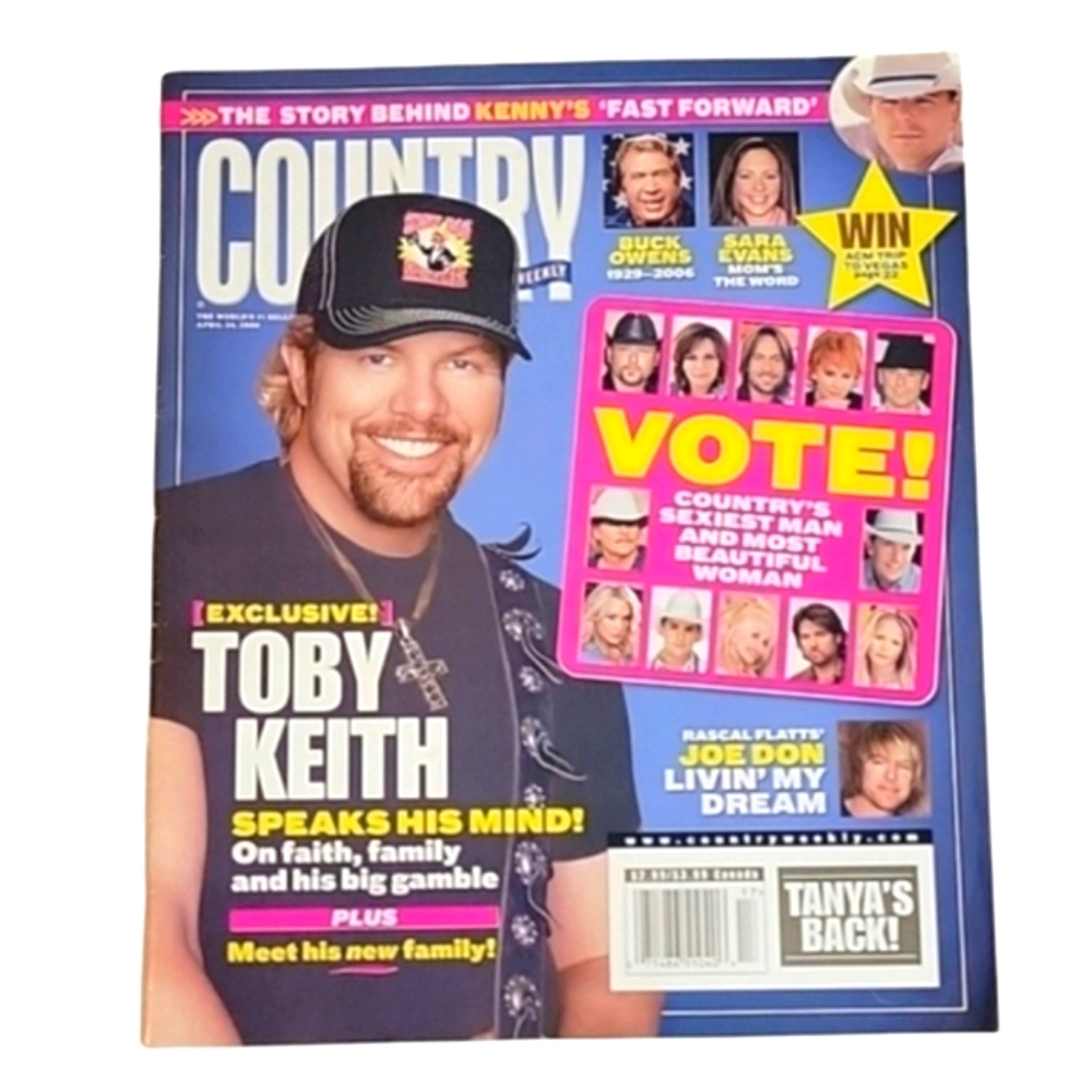 Country Weekly Magazine - April 24, 2006 - Cover: Toby Keith